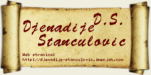 Đenadije Stančulović vizit kartica